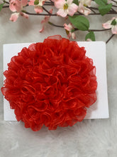 Load image into Gallery viewer, Red Big Organza Flower
