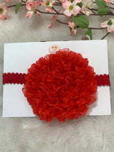 Load image into Gallery viewer, Red Big Organza Flower
