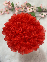 Load image into Gallery viewer, Red Big Organza Flower
