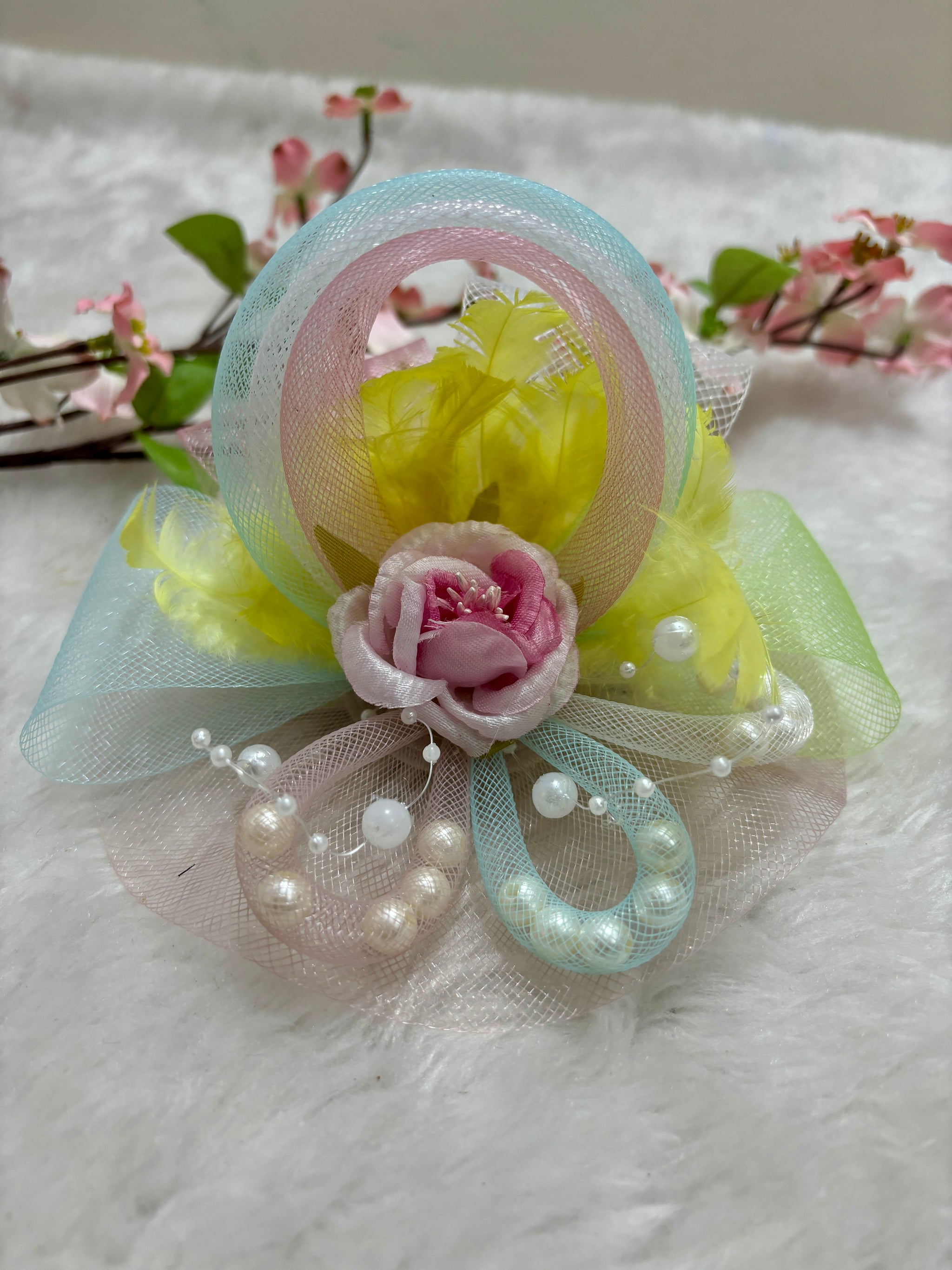 Giovannio Diana Off White Fascinator Diana Fascinators – Joyscreationsaccessories main image 4