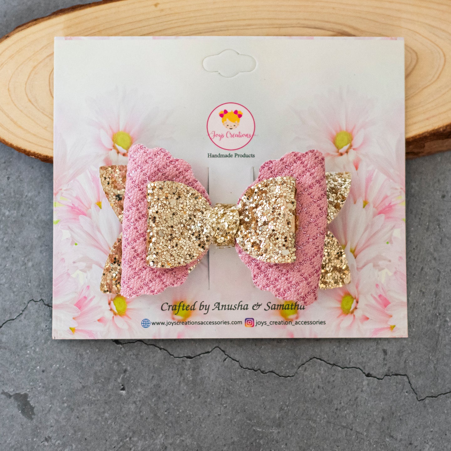 GRACEFUL CLIP PINK CHECKS