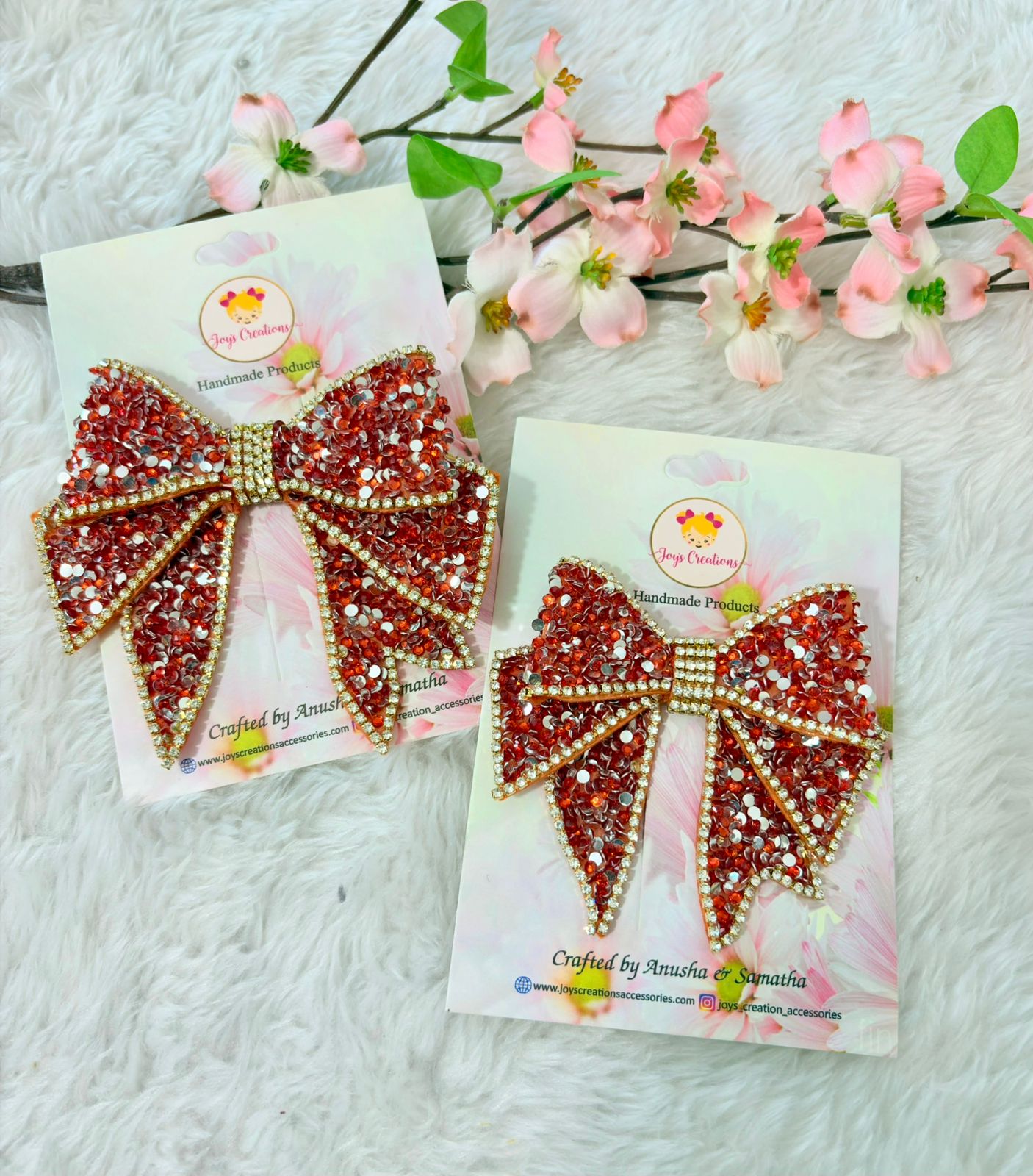 Starry Night Bow Mini Orange
