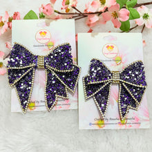 Load image into Gallery viewer, Starry Night Bow Mini Purple
