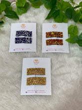 Load image into Gallery viewer, Royal Blue Stone Snap Clips
