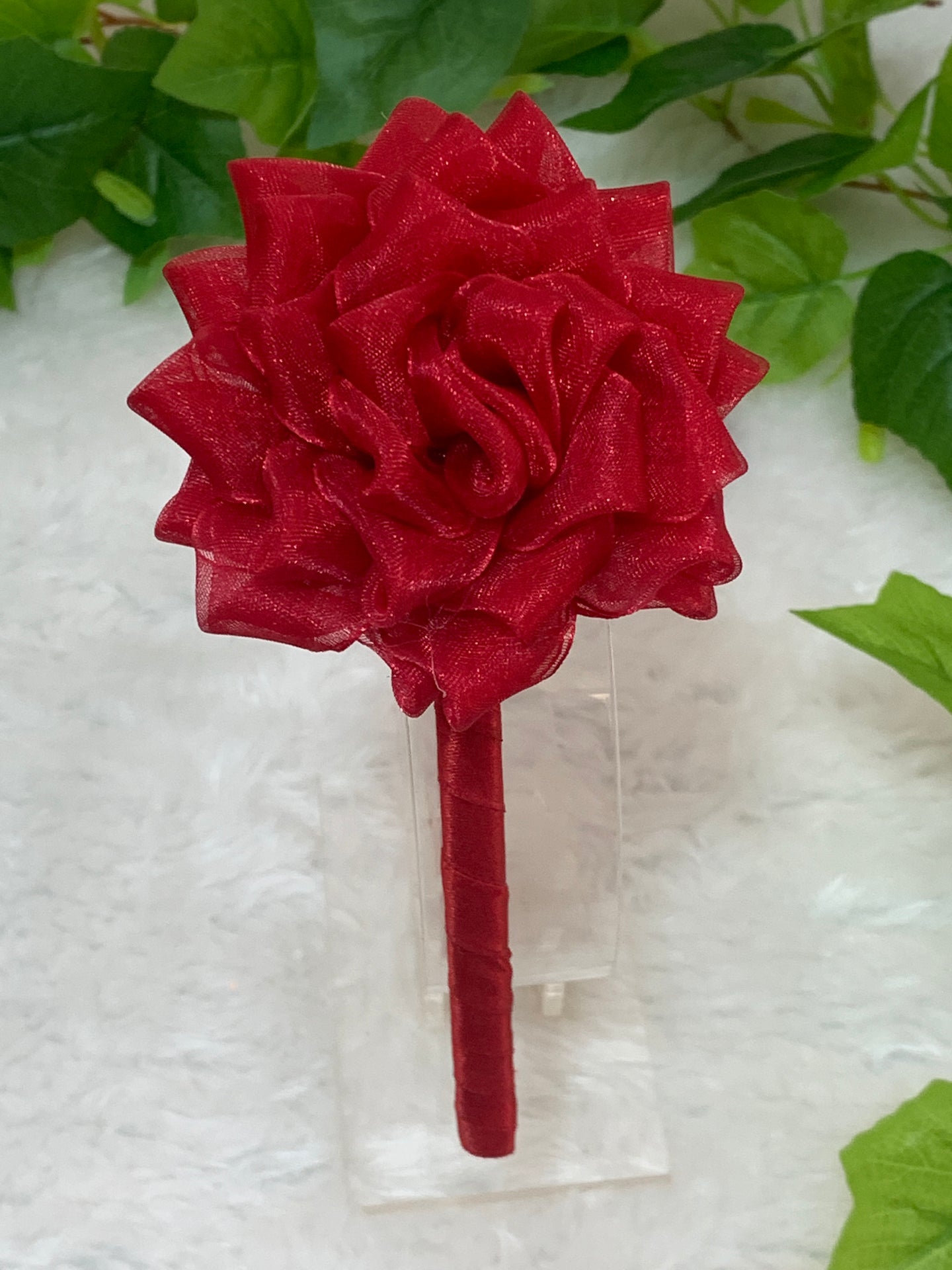 Maroon Organza Dhaliya