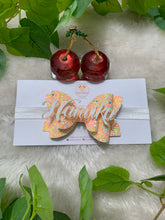 Load image into Gallery viewer, Peach Glitter Classic  Bow

