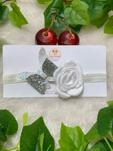 Load image into Gallery viewer, White Rosy Butterfly HeadBand
