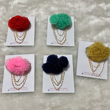 Load image into Gallery viewer, Golden Leather Flower Pearl Hanging
