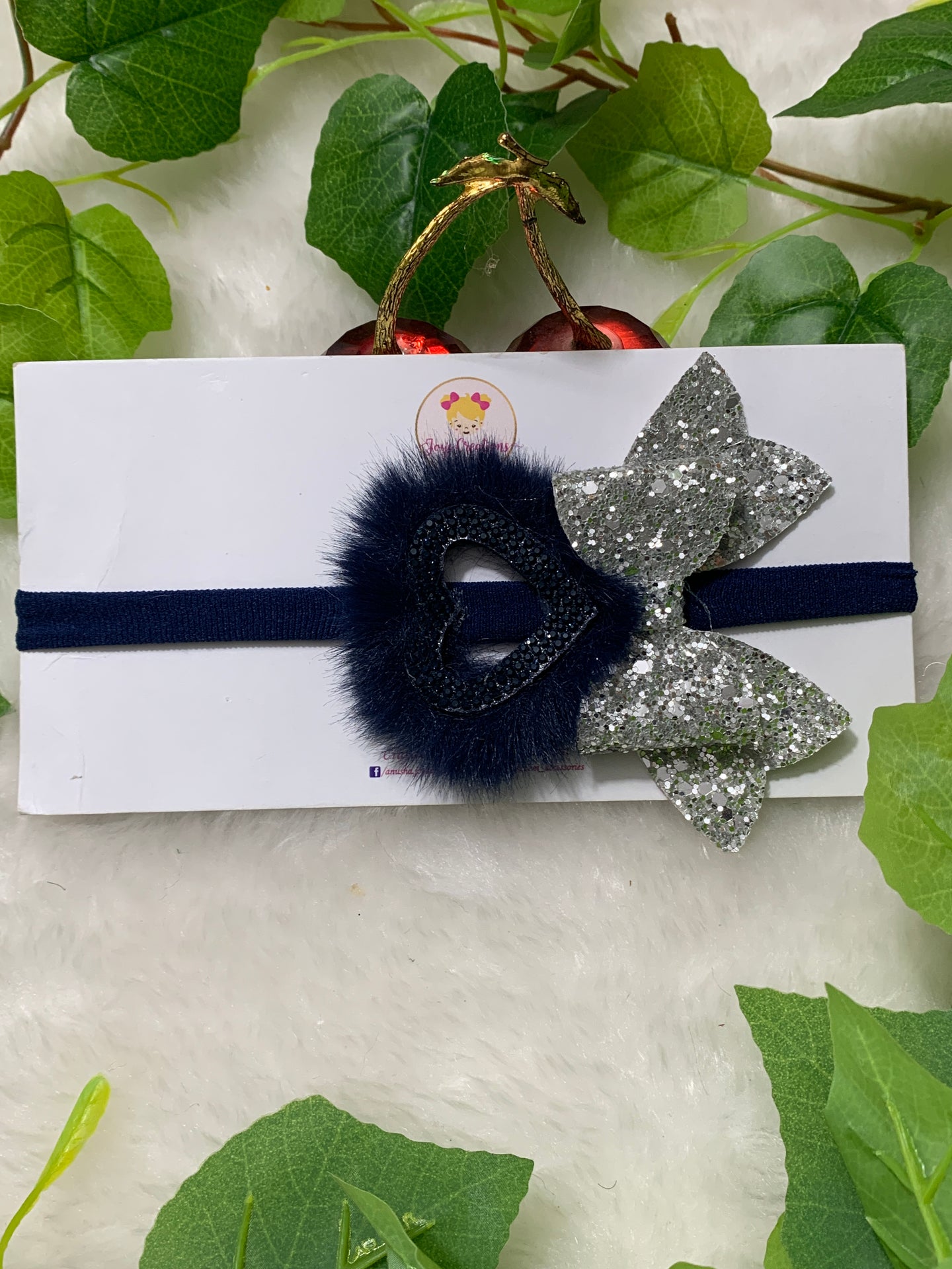 Navy Blue Heart Soft Band