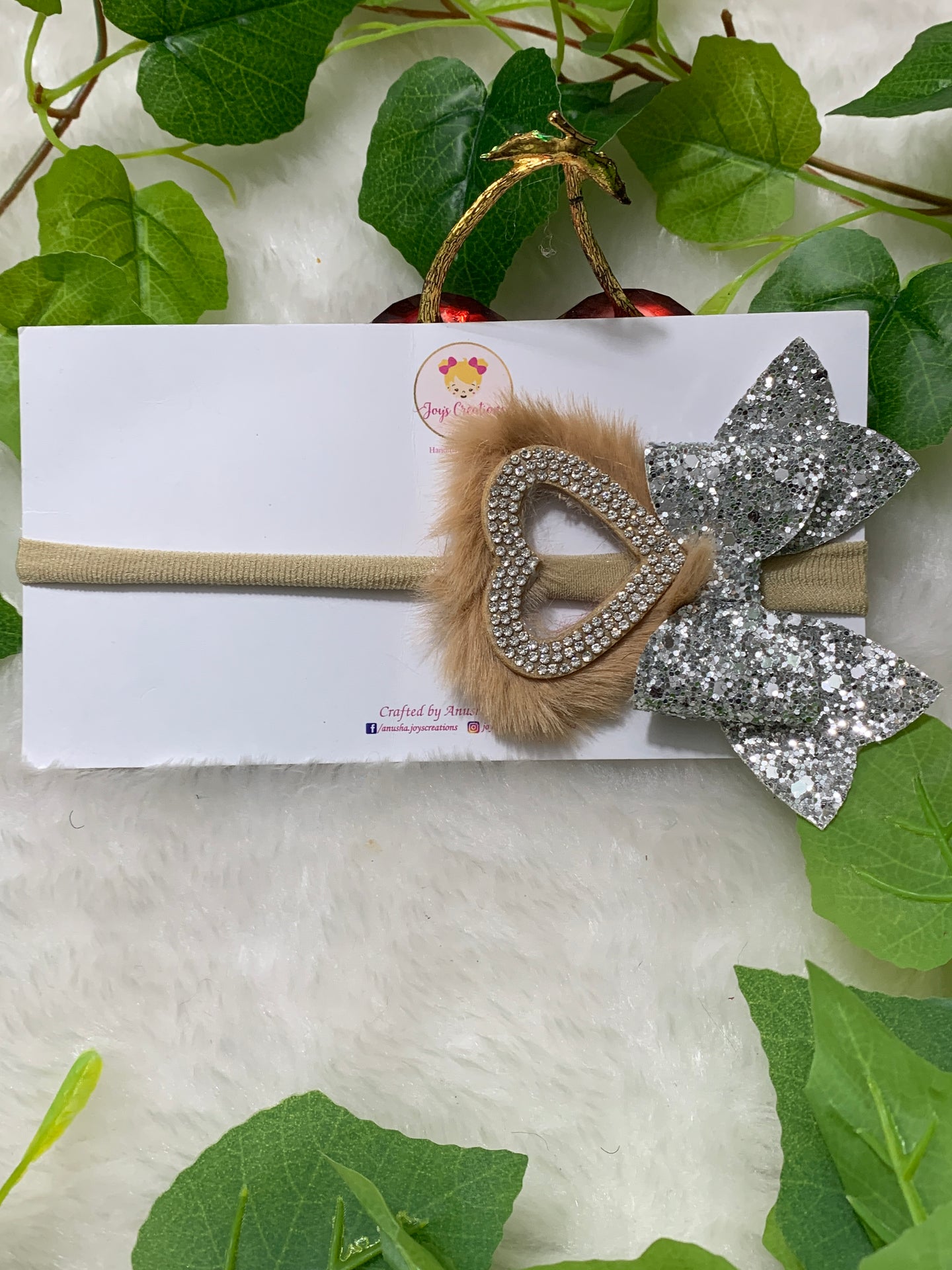 Beige Heart Soft Band