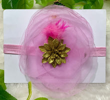 Load image into Gallery viewer, Pink Flower Fascinator
