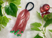 Load image into Gallery viewer, Maroon dotted Hanging Rubber bands
