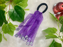 Load image into Gallery viewer, Purple dotted Hanging Rubber bands

