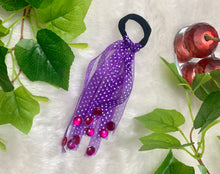 Load image into Gallery viewer, Purple dotted Hanging Rubber bands
