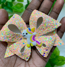 Load image into Gallery viewer, Peach Magical Unicorn  Bow
